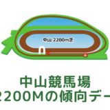 中山競馬場｜芝2200mの傾向データ（血統・枠・騎手・タイム・人気・脚質）