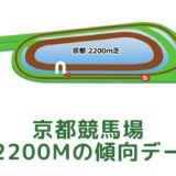 京都競馬場｜芝2200mの傾向データ（血統・枠・騎手・タイム・人気・脚質）