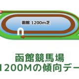 函館競馬場｜芝1200mの傾向データ（血統・枠・騎手・タイム・人気・脚質）